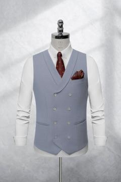 Bộ Suit Xám Xanh Kẻ Sọc Xước Modern Fit TGS371